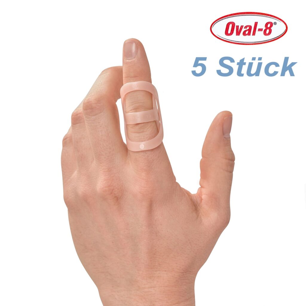 Oval - 8 Fingerschienen der Firma Three Point im Fünferpack - Produktbild